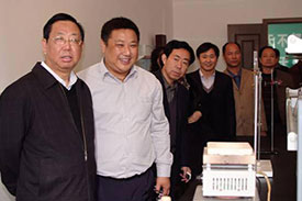 安徽省餐饮协会会长张会长,秘书长佘林明，米线董事长王仁等领导来我公司参考指导